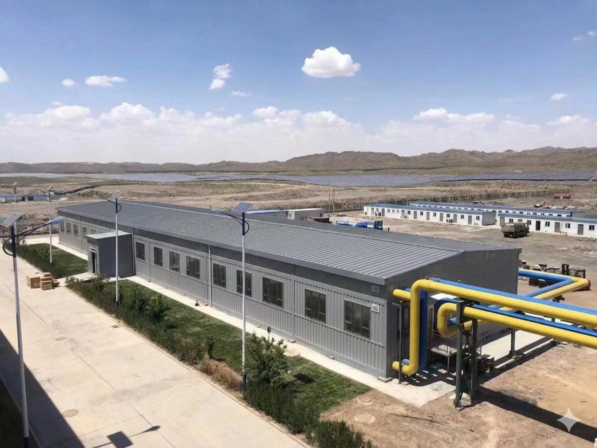 Single-story modular data center building