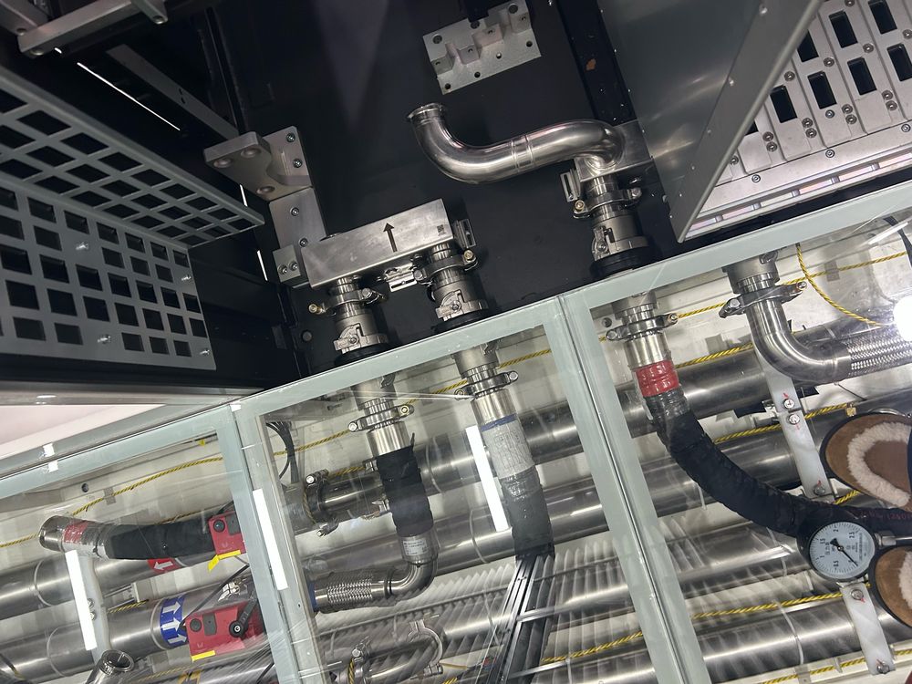 Integrated piping and mechanical systems inside modular unit