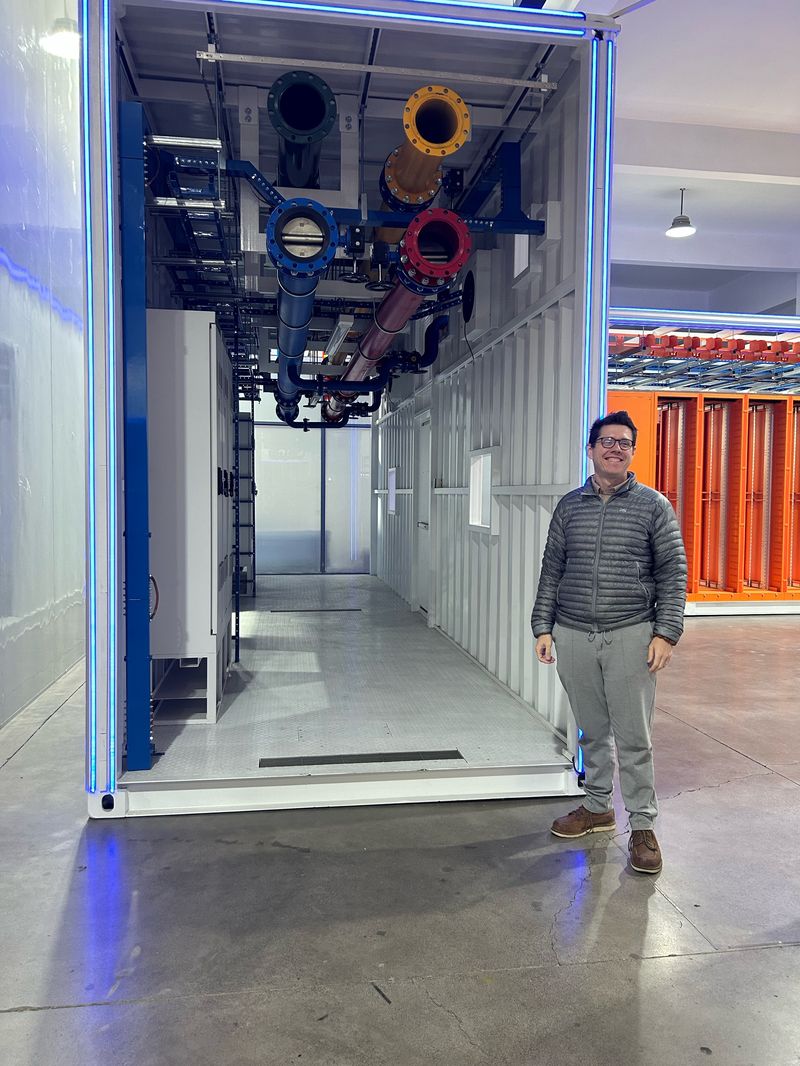 IT rack integration and cable management at factory