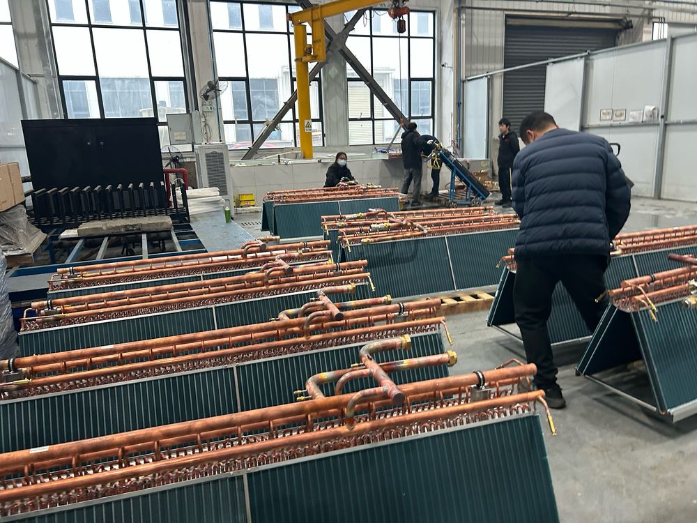 Finished modular interior corridor ready for shipment